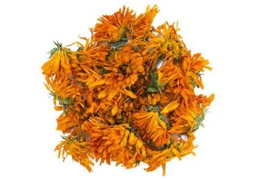 Dry marigold flower